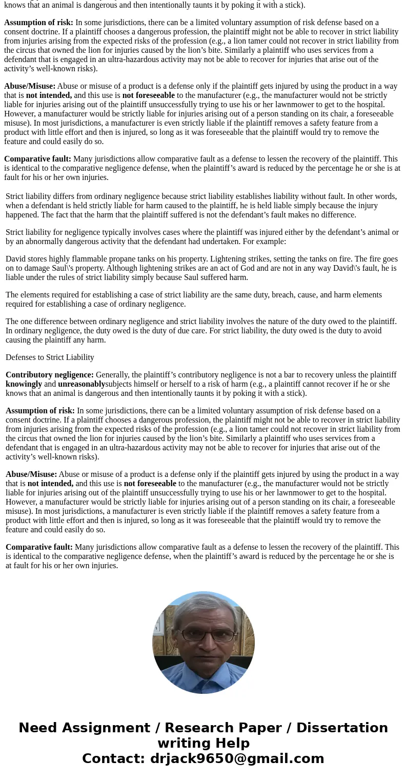 Discuss the elements of \