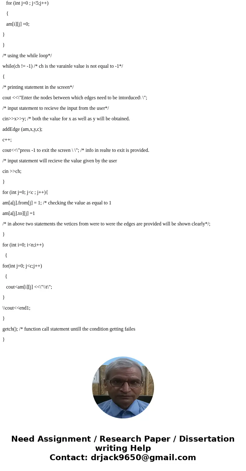 Given the following graph: Give the adjacency matrix for this graph Give the adjacency list for this graph Classify this graph based on number of edges. Write   Given the following graph: Give the adjacency matrix for this graph Give the adjacency list for this graph Classify this graph based on number of edges. Write