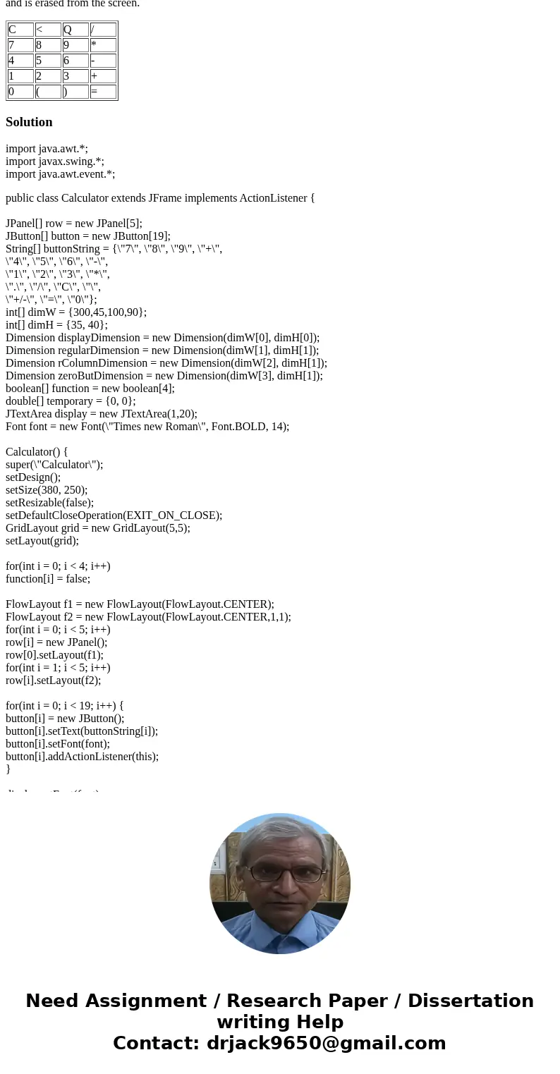 Hello, I need some assistance in writing a java program THAT MUST USE STACKS (LIFO). Create a Calculator w/ GUI Write a program that graphically displays a work