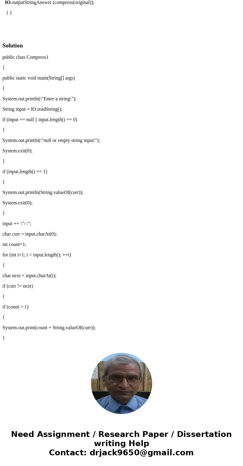 I have to solve this question in the below but I don\'t know what is wrong with my code. Please scroll down so you can see my code. Q. Run-length encoding (RLE)