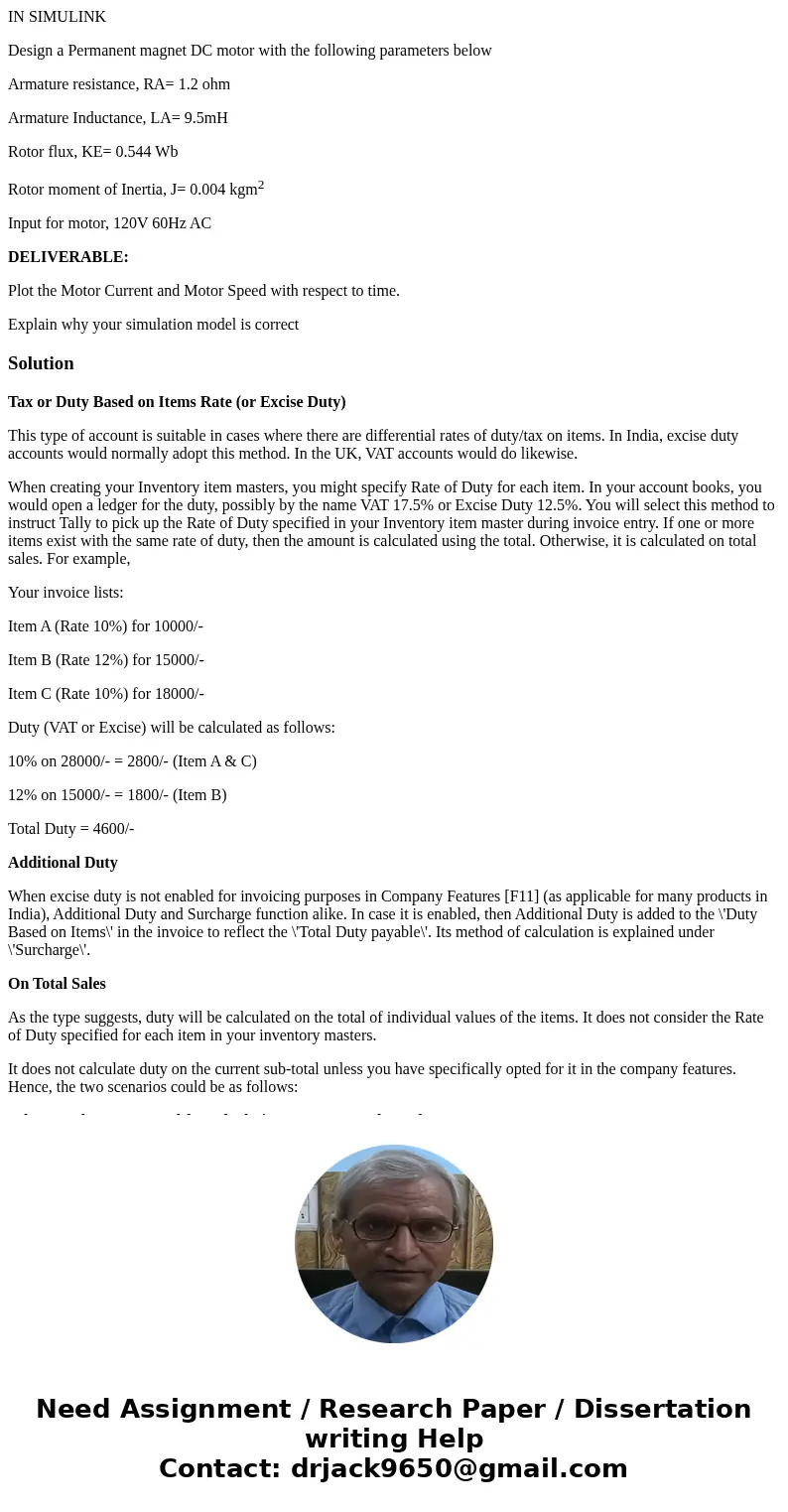 IN SIMULINK Design a Permanent magnet DC motor with the following parameters below Armature resistance, RA= 1.2 ohm Armature Inductance, LA= 9.5mH Rotor flux, K IN SIMULINK Design a Permanent magnet DC motor with the following parameters below Armature resistance, RA= 1.2 ohm Armature Inductance, LA= 9.5mH Rotor flux, K