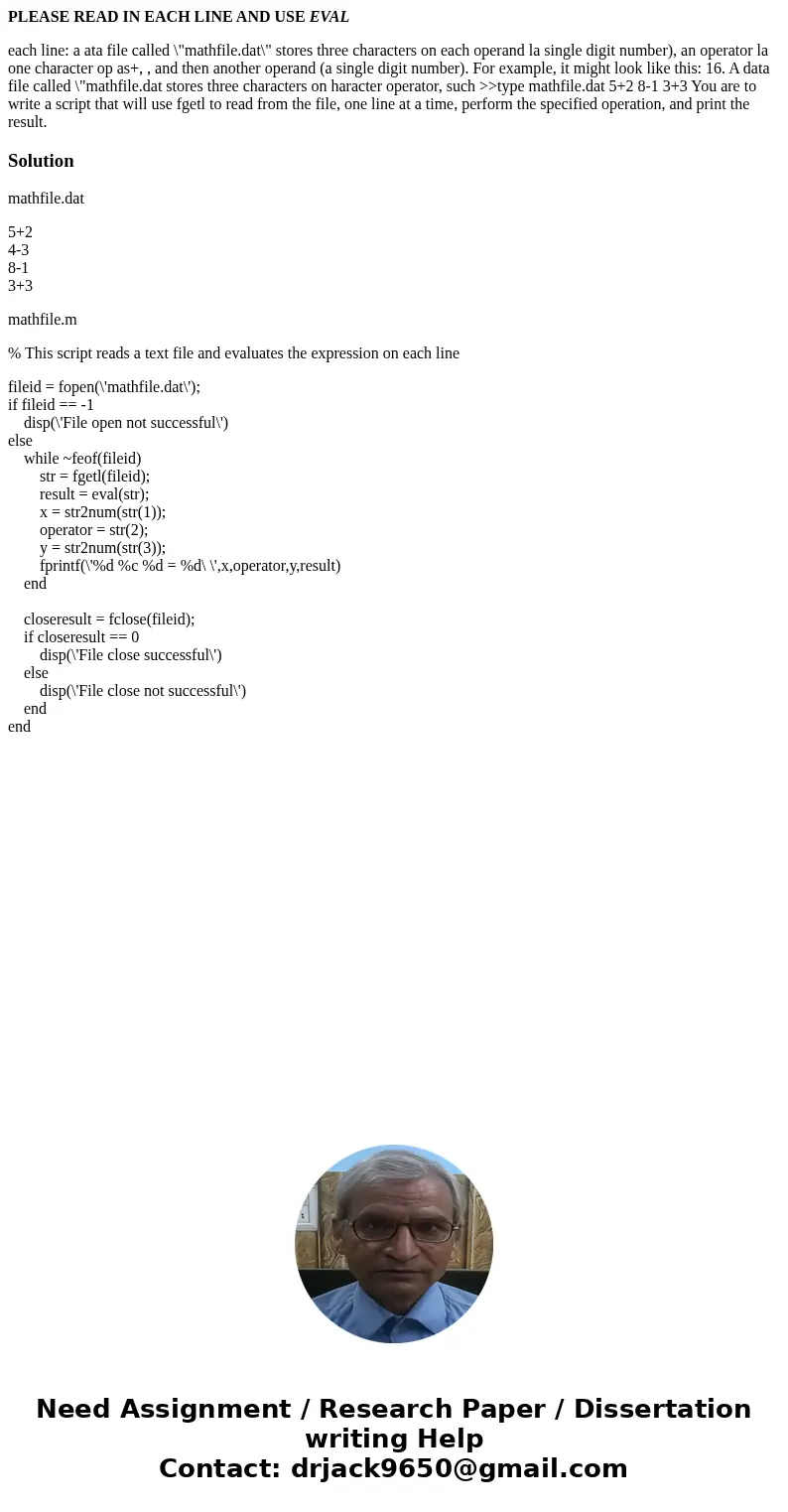 PLEASE READ IN EACH LINE AND USE EVAL each line: a ata file called \ PLEASE READ IN EACH LINE AND USE EVAL each line: a ata file called \