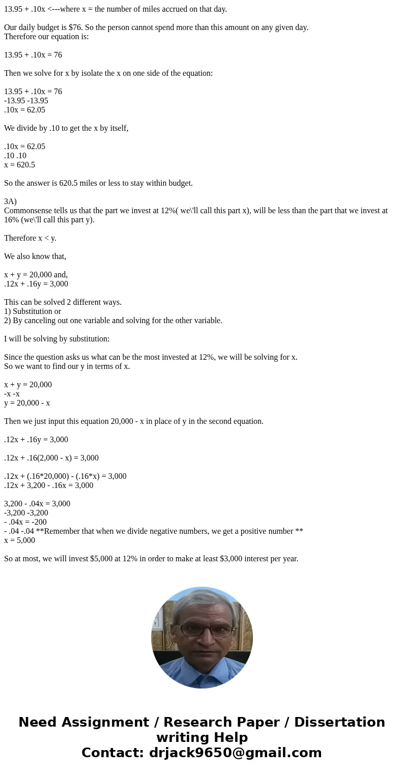 Problem Solving: 1. In a Chemistry course, there will be five tests. To get a B, a total of 400 points are needed. You get scores of 91, 86, 73, and 79 on the f Problem Solving: 1. In a Chemistry course, there will be five tests. To get a B, a total of 400 points are needed. You get scores of 91, 86, 73, and 79 on the f