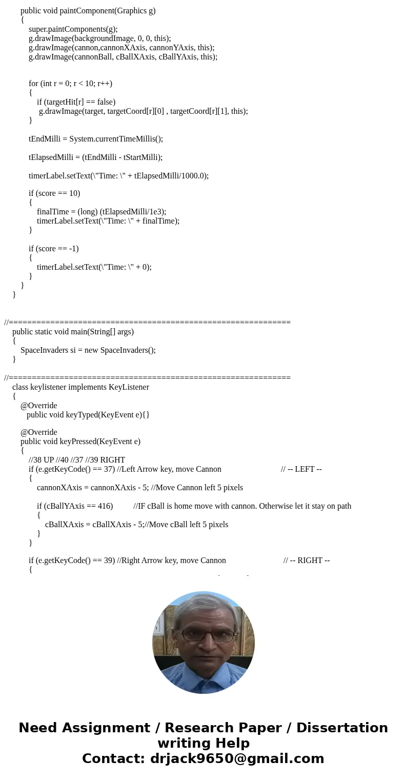 The following GUI is displayed once the application starts: The suggested size of the GUI is 640x480. There are 10 targets displayed with random x/y values with The following GUI is displayed once the application starts: The suggested size of the GUI is 640x480. There are 10 targets displayed with random x/y values with