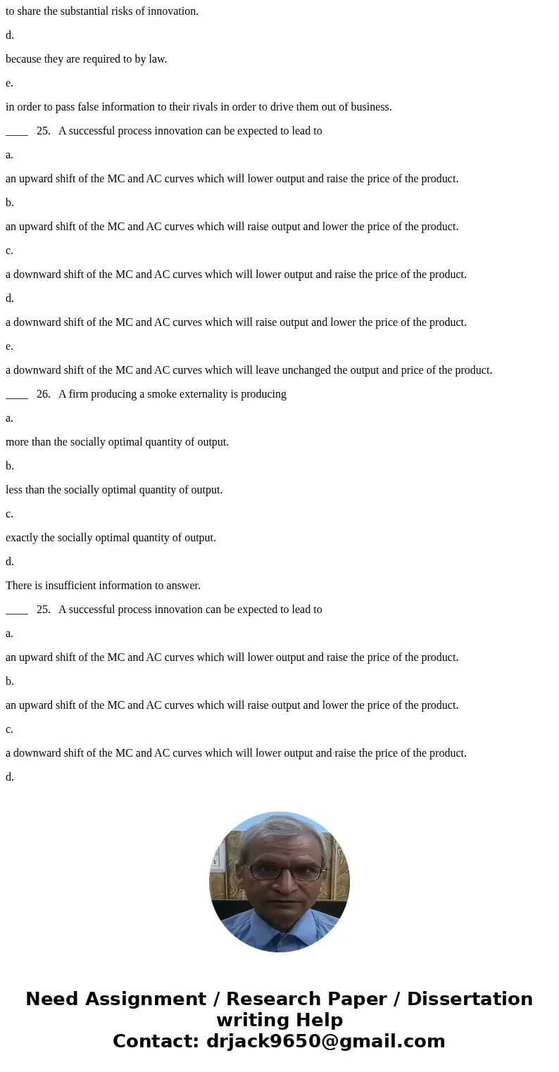 ____ 15. In the case of a beneficial externality a. marginal private cost is below marginal social cost. b. marginal social cost is above marginal private cost.