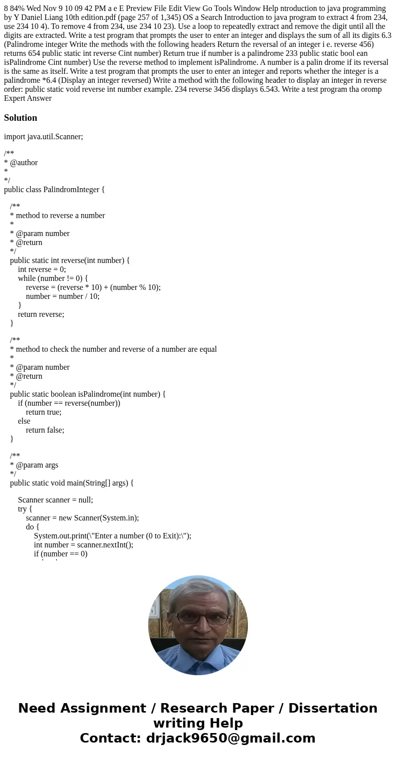  8 84% Wed Nov 9 10 09 42 PM a e E Preview File Edit View Go Tools Window Help ntroduction to java programming by Y Daniel Liang 10th edition.pdf (page 257 of 1