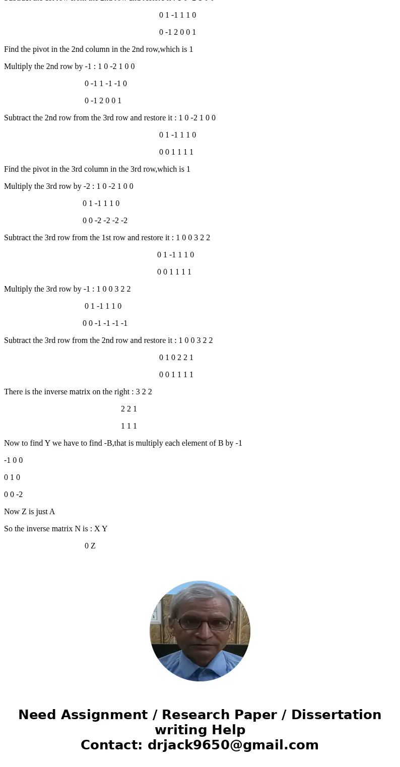being in matrices. Let A, B, X, Y and Z be square matrices of the same size, with A Consider the following partitioned matrices: A B (a) Given that N is MN: I   being in matrices. Let A, B, X, Y and Z be square matrices of the same size, with A Consider the following partitioned matrices: A B (a) Given that N is MN: I