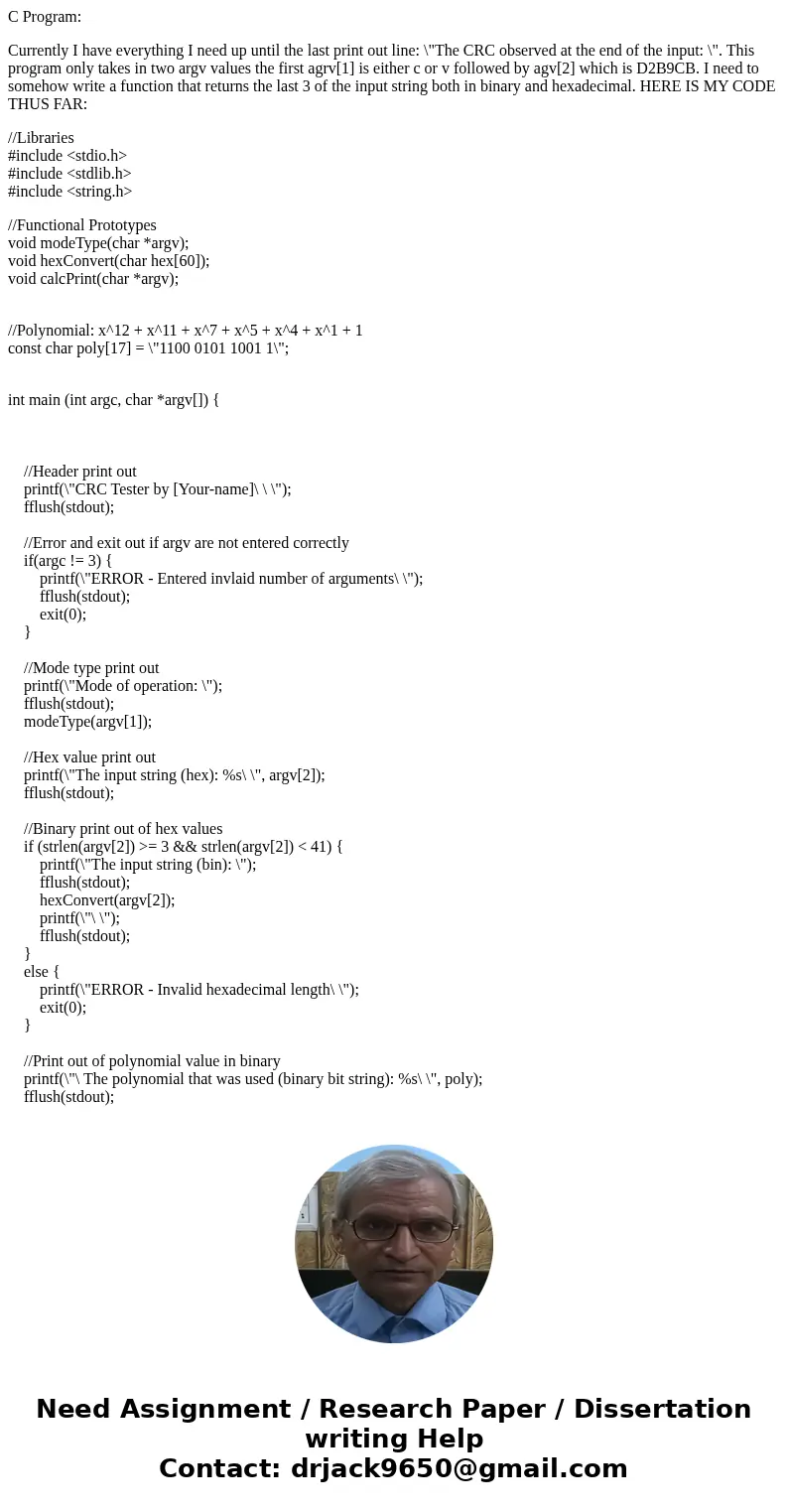 C Program: Currently I have everything I need up until the last print out line: \ C Program: Currently I have everything I need up until the last print out line: \