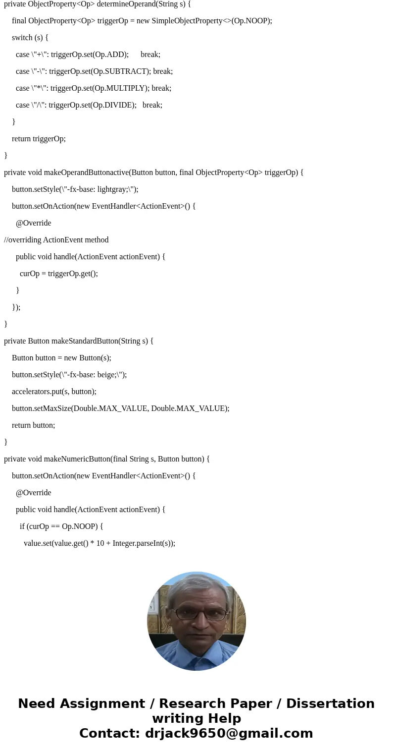 Description Using JavaFX and any of its associated controls, recreate an interface. Examples include items like microwaves, calculators, ATMs, car radios, media Description Using JavaFX and any of its associated controls, recreate an interface. Examples include items like microwaves, calculators, ATMs, car radios, media