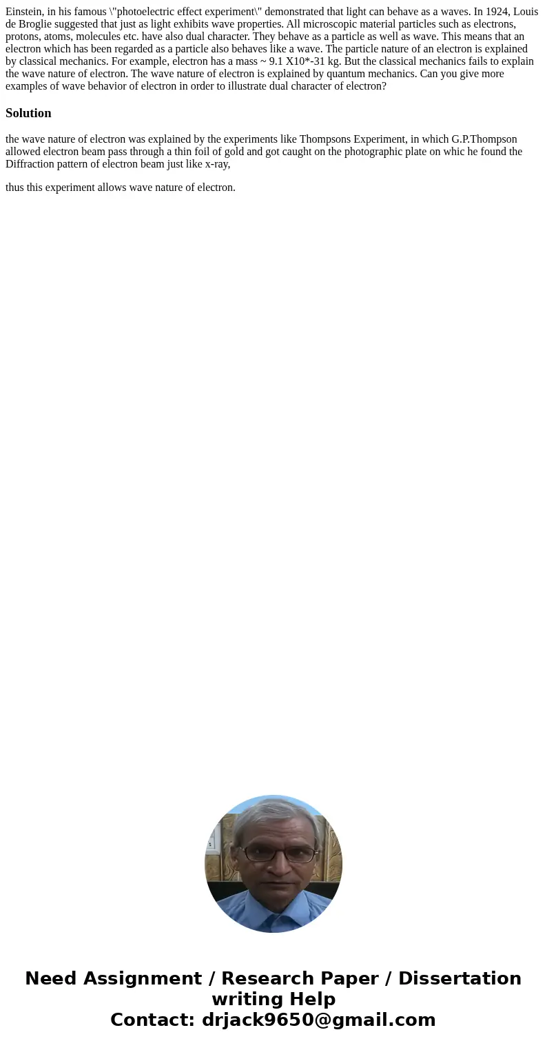 Einstein, in his famous \ Einstein, in his famous \