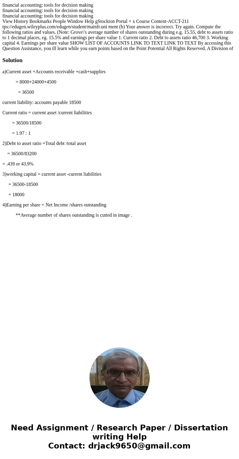  financial accounting: tools for decision making financial accounting: tools for decision making financial accounting: tools for decision making View History Bo