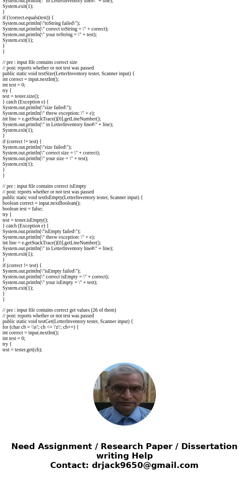 How would i create a testing file for the program below??????? import java.util.*; import java.io.*; public class Test2 { public static void main(String[] args)