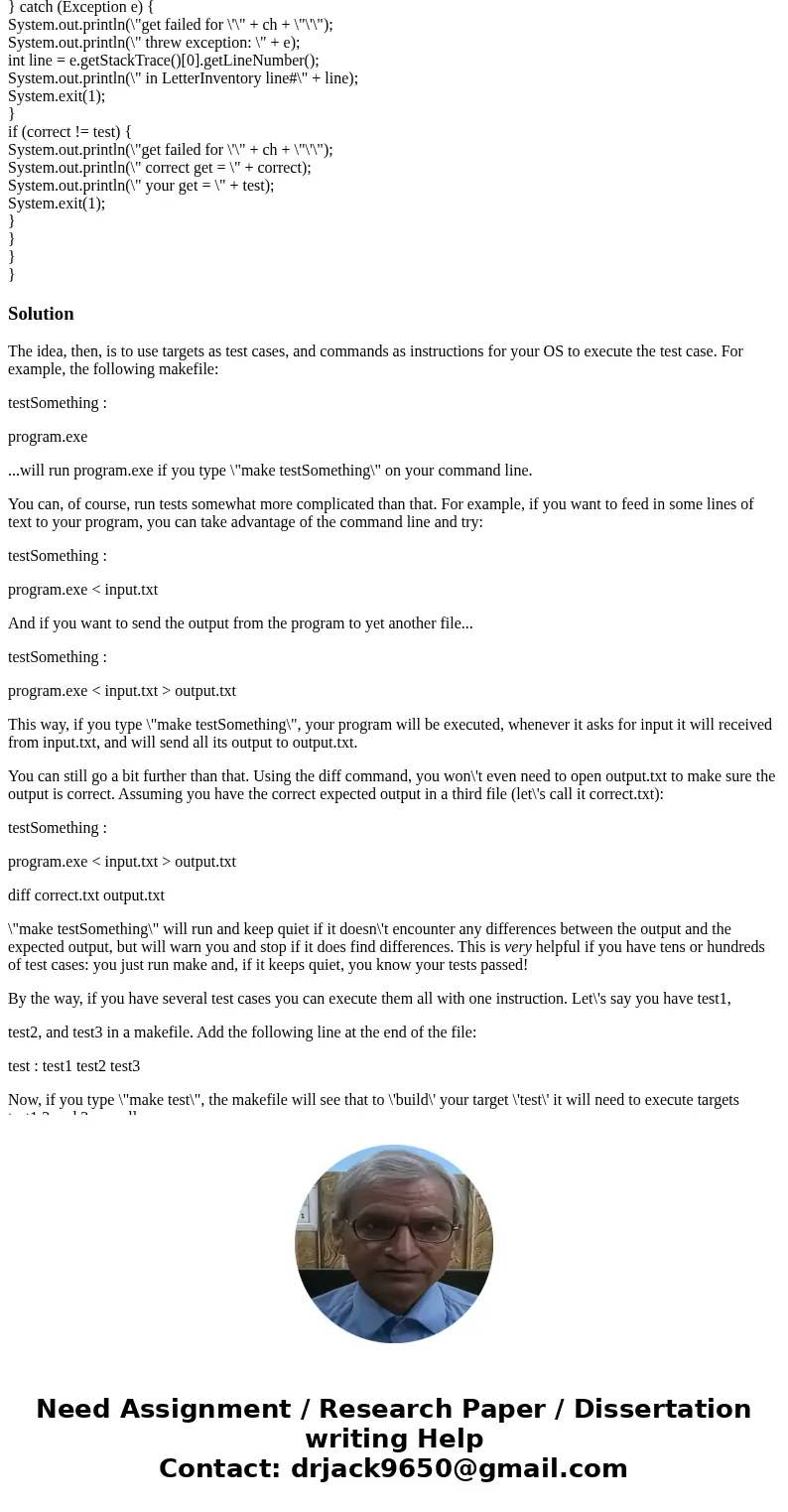 How would i create a testing file for the program below??????? import java.util.*; import java.io.*; public class Test2 { public static void main(String[] args)