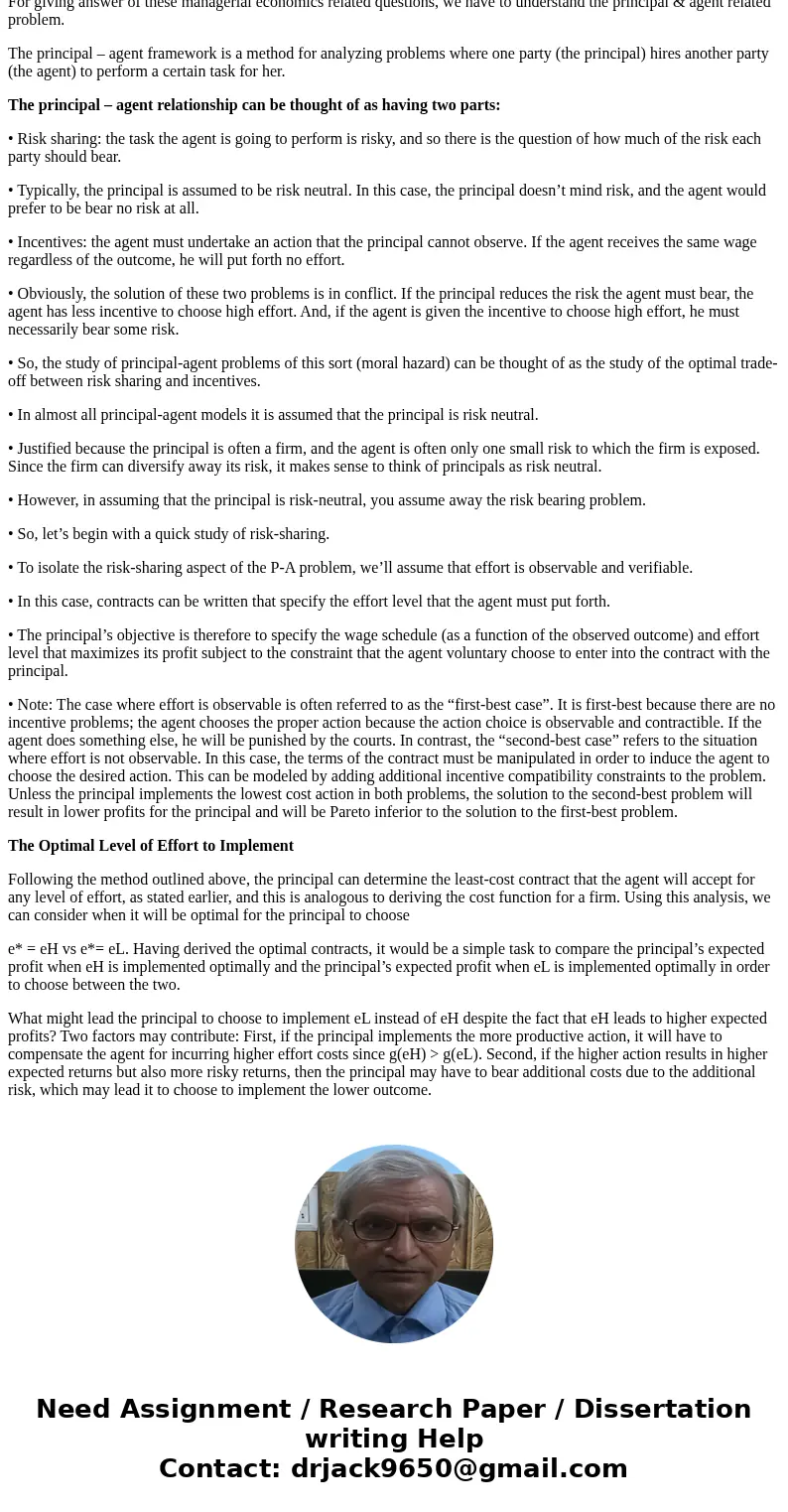 I have some questions about Managerial Economics. I want some professional tutors help me solve them.Please give me detailed solutions. Thank you!SolutionFor gi