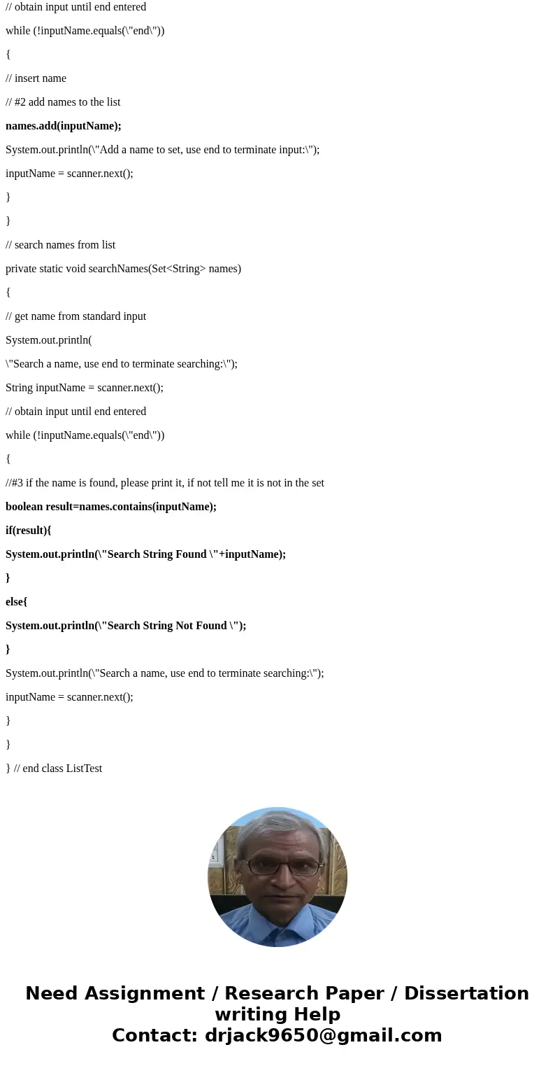 i need help with filling in/correct each line that is indicated by a comment with a number import java.util.HashSet; import java.util.Scanner; import java.util. i need help with filling in/correct each line that is indicated by a comment with a number import java.util.HashSet; import java.util.Scanner; import java.util.