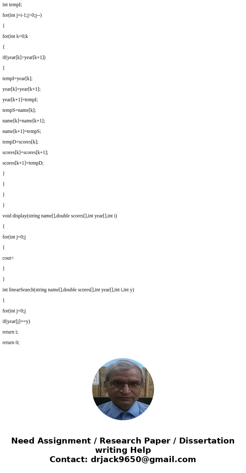 PROGRAM FIVE Using the previous array program (Sort and Search), rewrite the program using a pointer to display the original and sorted contents of the array. E PROGRAM FIVE Using the previous array program (Sort and Search), rewrite the program using a pointer to display the original and sorted contents of the array. E