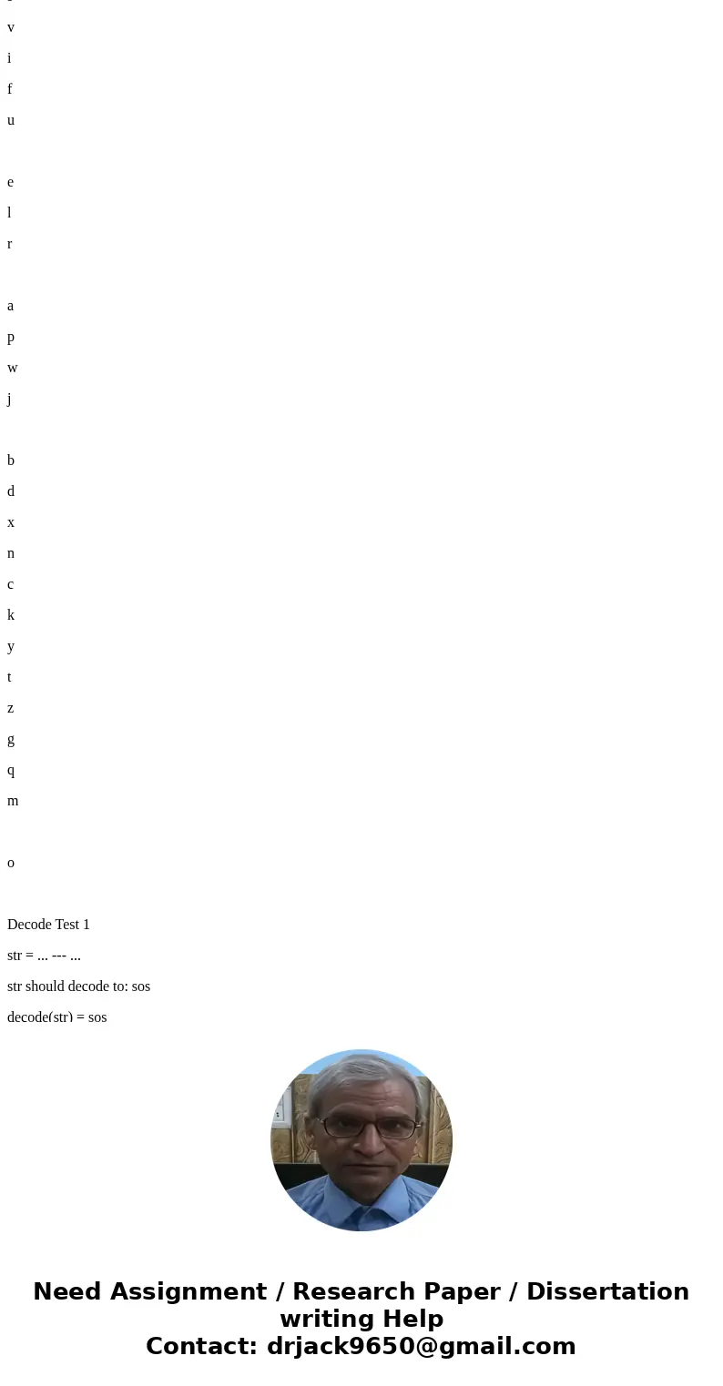 The Morse code (see Table 6.10 in book) is a common code that is used to encode messages consisted of letters and digits. Each letter consists of a series of do