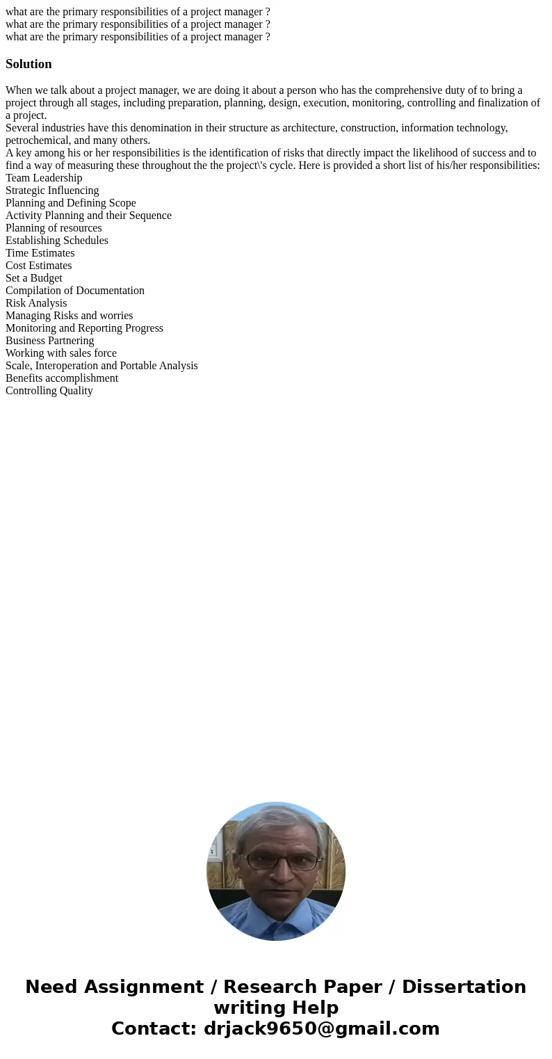 what are the primary responsibilities of a project manager ? what are the primary responsibilities of a project manager ? what are the primary responsibilities  what are the primary responsibilities of a project manager ? what are the primary responsibilities of a project manager ? what are the primary responsibilities