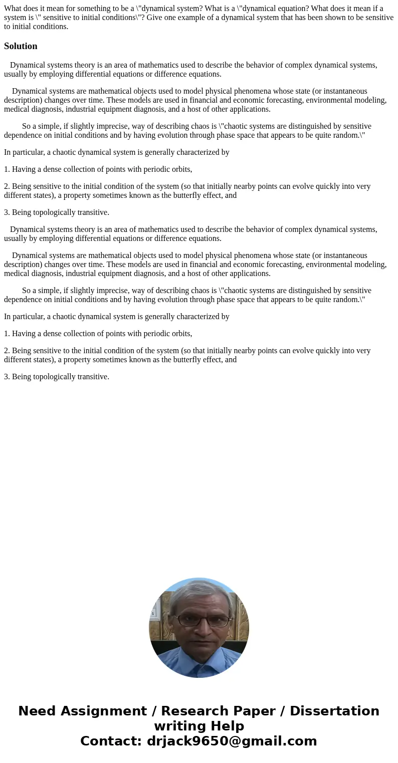 What does it mean for something to be a \ What does it mean for something to be a \