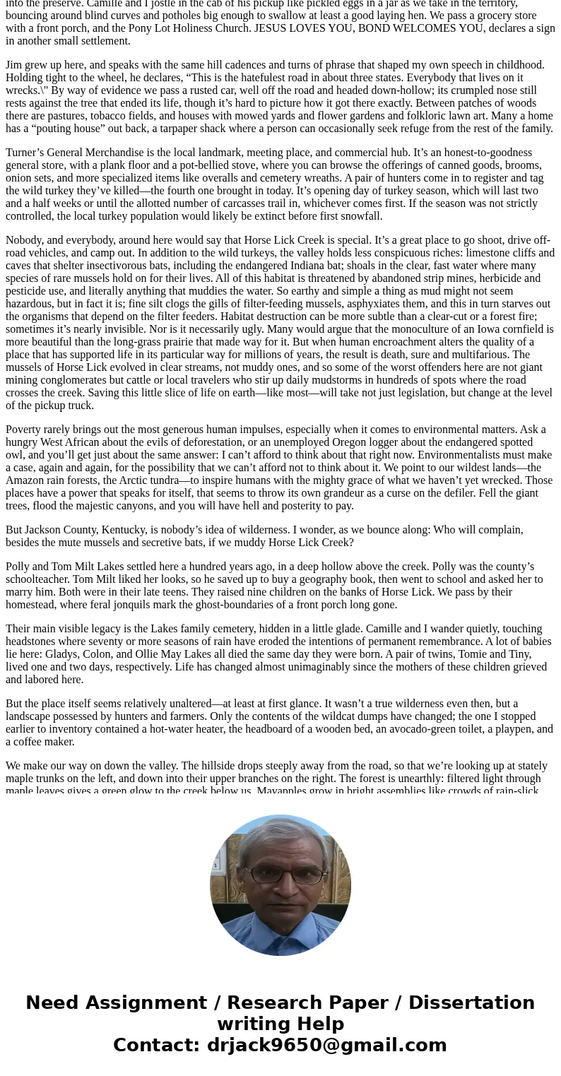 your thoughts about the essay, , and your own reflections on your current and past relationship with Nature 1 -Do you think of yourself more apart from or more  your thoughts about the essay, , and your own reflections on your current and past relationship with Nature 1 -Do you think of yourself more apart from or more