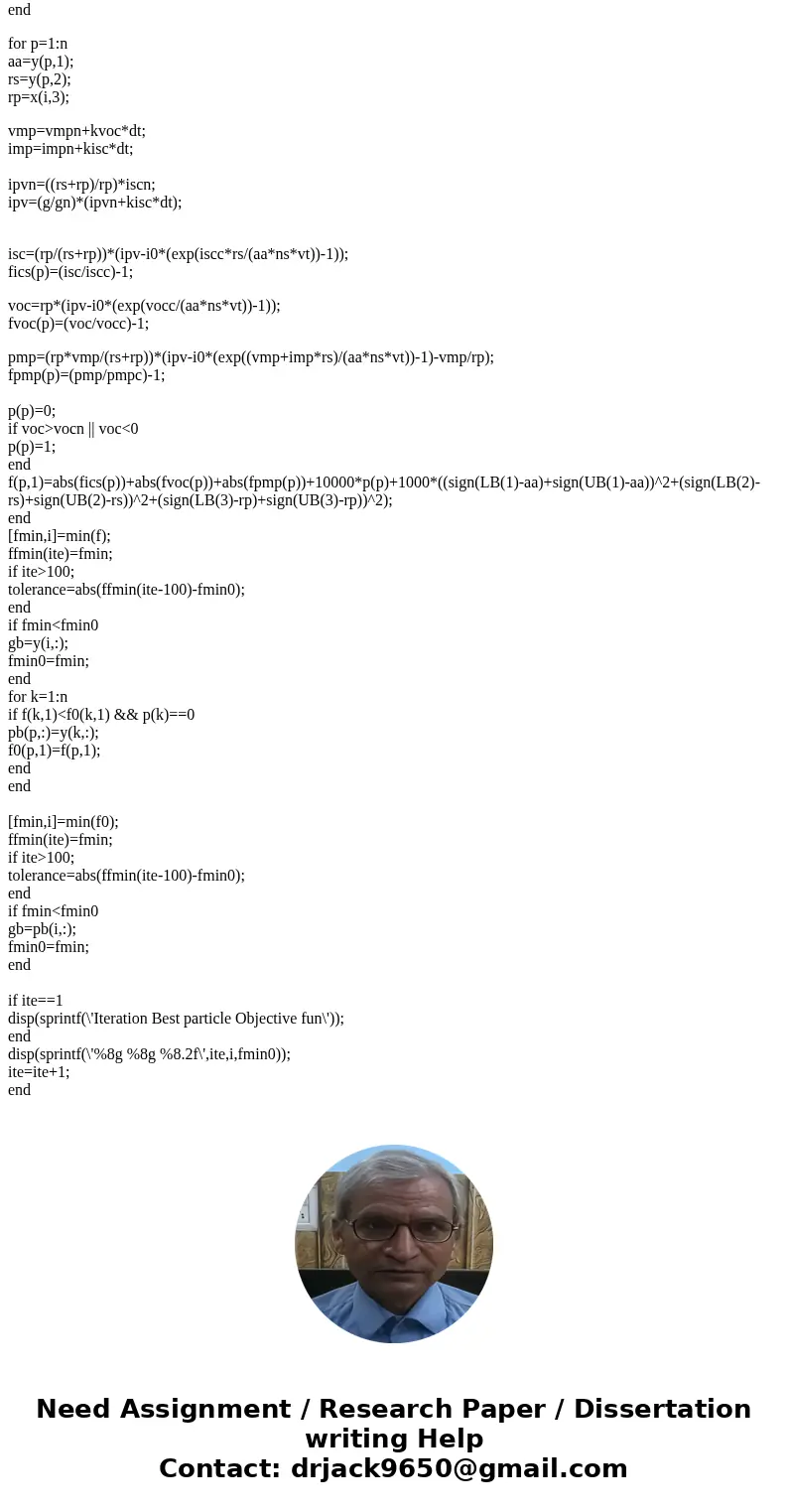 1. Write the MATLAB code for Particle swarm optimization to sequence an assembly line for cars. (matalab10 and later version.Solution[fmin0,i0]=min(f0); gb=y0(i