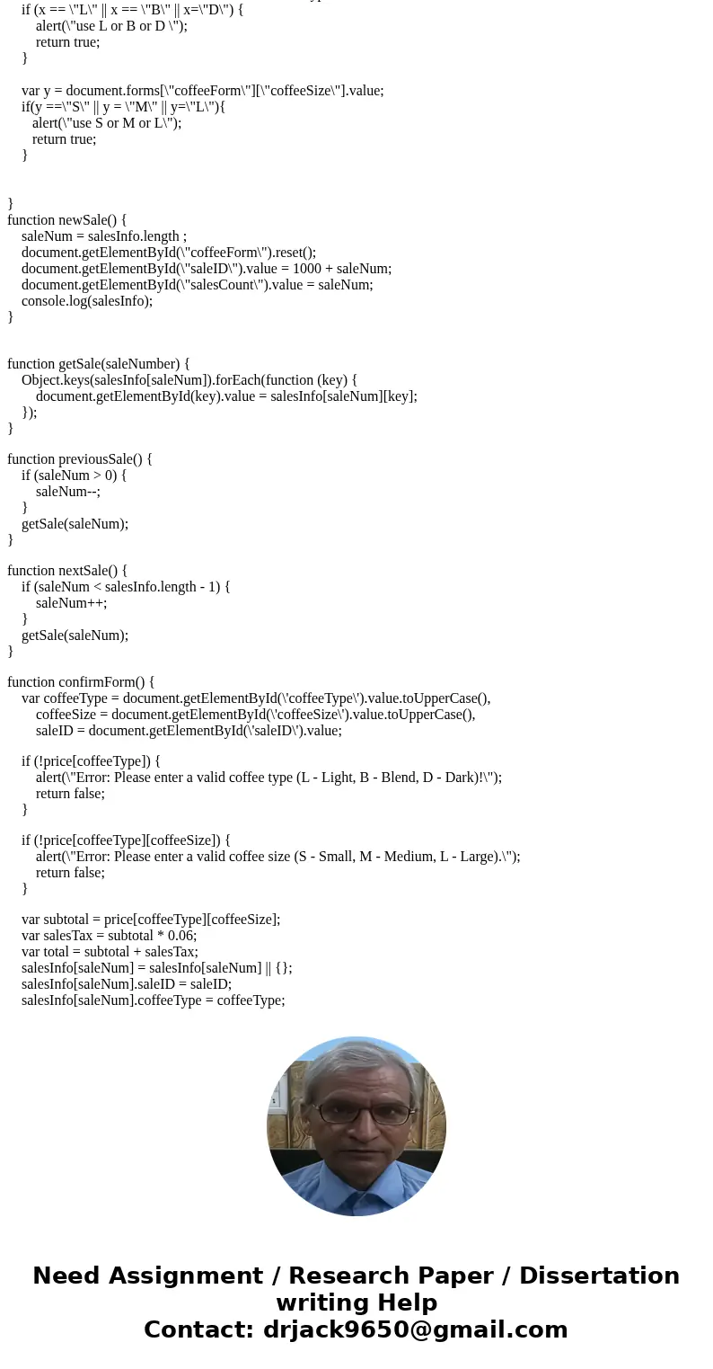 C++ --- I need HTML code, CSS code and Javascript in the HTML code please! Thank you! You\'ve been hired by Coffee Cups to write a web page that serves as a cas C++ --- I need HTML code, CSS code and Javascript in the HTML code please! Thank you! You\'ve been hired by Coffee Cups to write a web page that serves as a cas