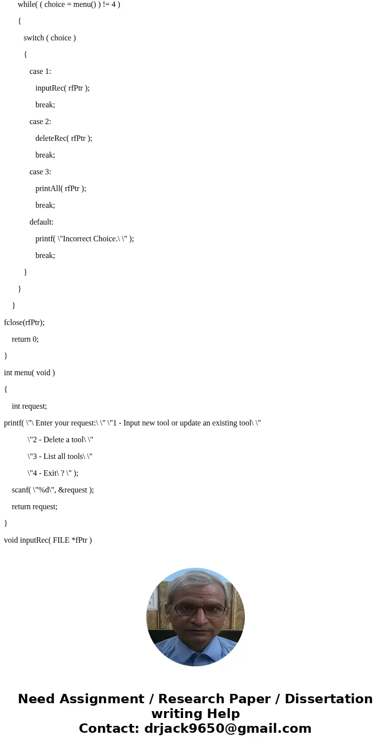 C not c++ not java Hardware Inventory – Write a database to keep track of tools, their cost and number. Your program should initialize hardware.dat to 100 empty C not c++ not java Hardware Inventory – Write a database to keep track of tools, their cost and number. Your program should initialize hardware.dat to 100 empty