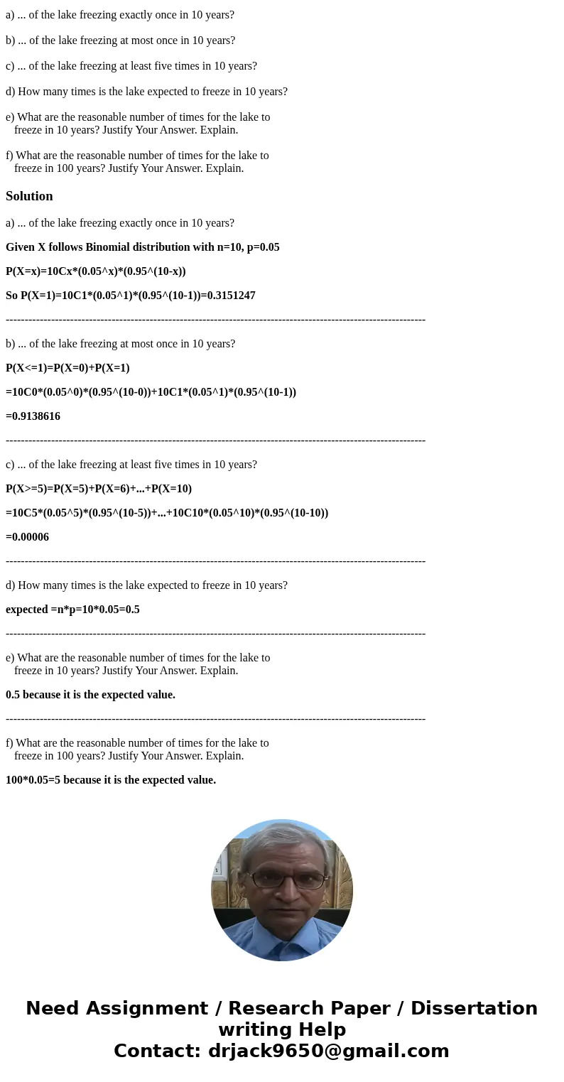 Cayuga Lake, in central New York State, is rather deep and will freeze only after a long period of exceptionally cold weather. In any given winter, the lake sur
