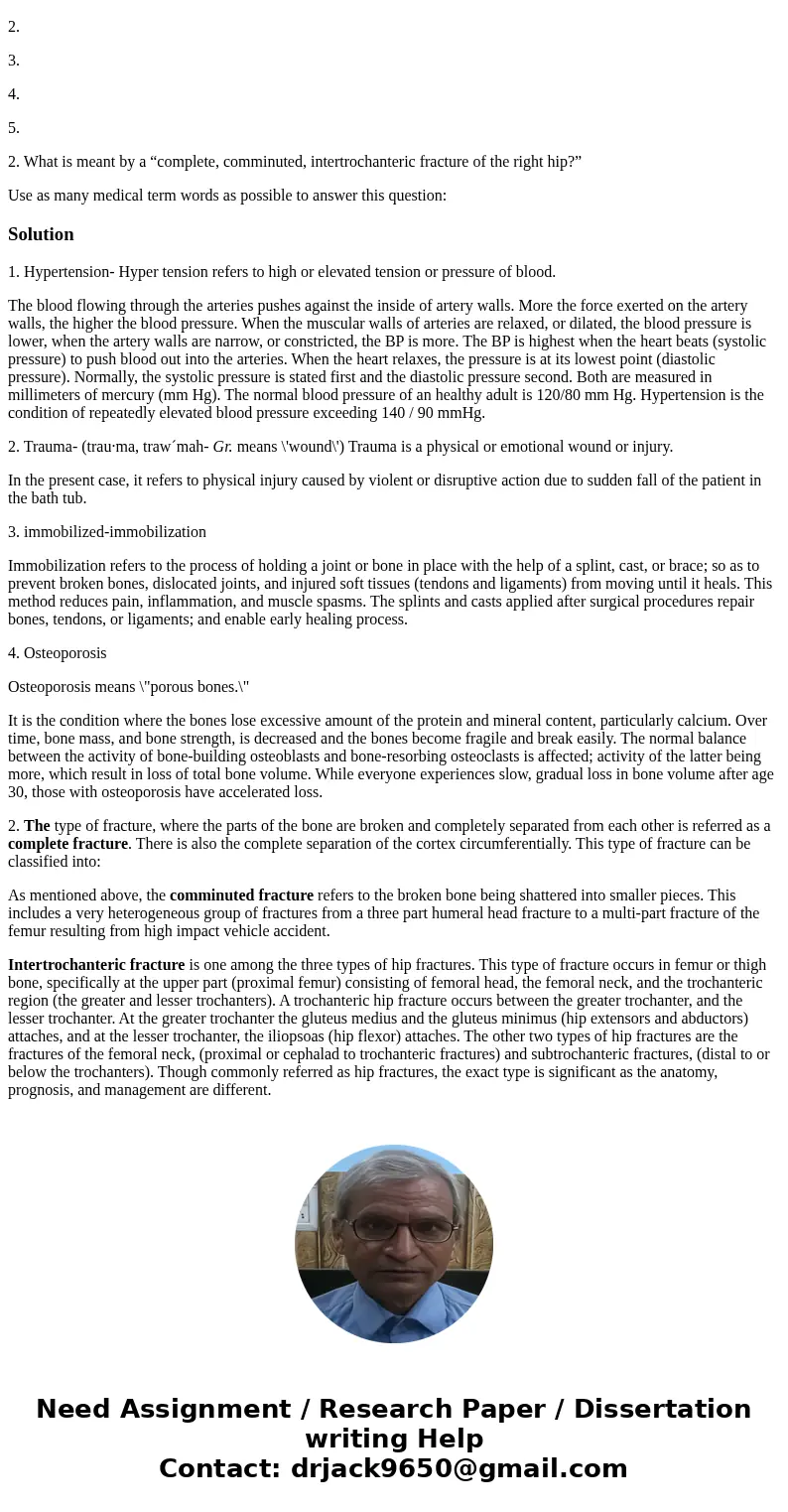 Chief Complaint: 72-year-old woman who fell on her right hip. History: Margaret Donovan, a 72-year-old white female, was brought to the emergency room by her so