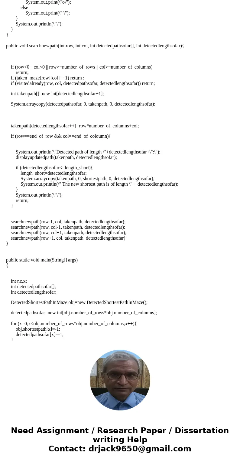 Create a path for a mouse to travel in a maze. Use a 2 dimensional array and start the mouse in location array [0][0]. The mouse must find its way to the opposi