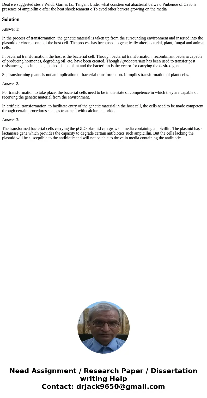 Deal e e suggested stes e WildT Garnes fa.. Tangent Under what constien eat abacterial oelwe o Pmbenoe of Ca ions presence of ampiollin o after the heat shock   Deal e e suggested stes e WildT Garnes fa.. Tangent Under what constien eat abacterial oelwe o Pmbenoe of Ca ions presence of ampiollin o after the heat shock