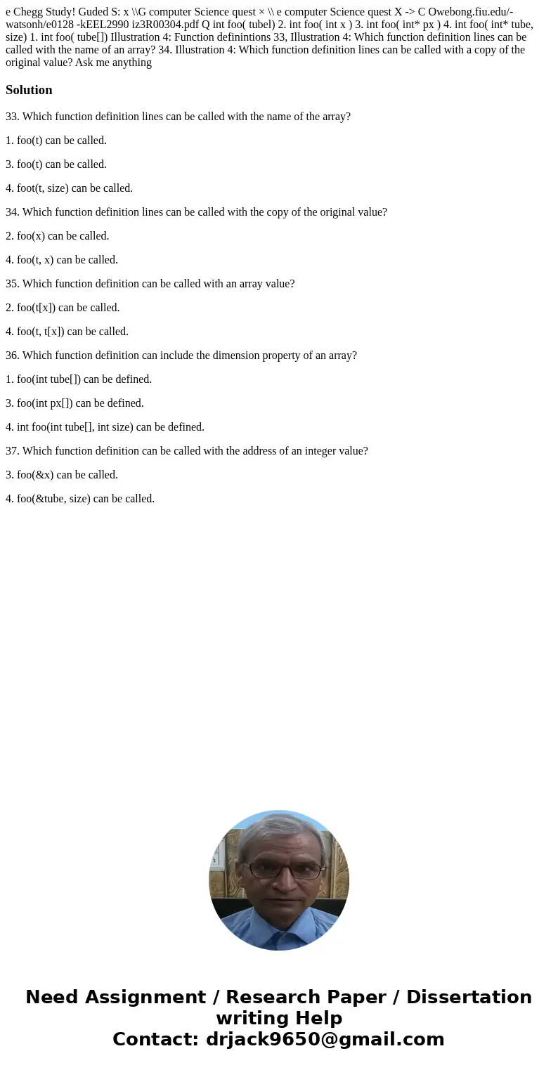e Chegg Study! Guded S: x \\G computer Science quest × \\ e computer Science quest X -> C Owebong.fiu.edu/-watsonh/e0128 -kEEL2990 iz3R00304.pdf Q int foo(   e Chegg Study! Guded S: x \\G computer Science quest × \\ e computer Science quest X -> C Owebong.fiu.edu/-watsonh/e0128 -kEEL2990 iz3R00304.pdf Q int foo(