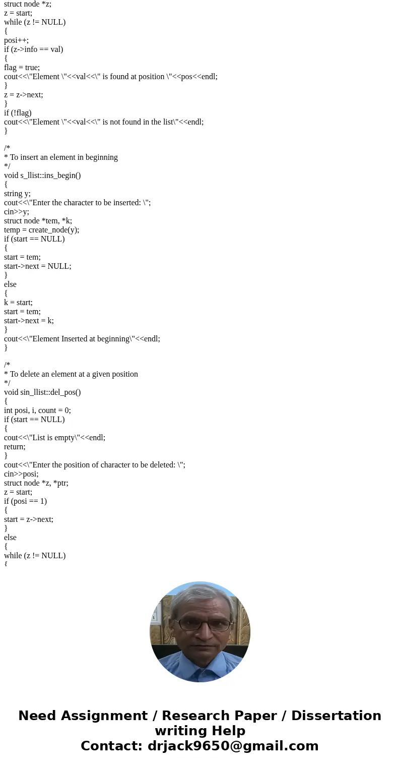 File Type: cpp Add the following to your linked list of strings program: 1. allow the user to search for an item (indicate the result of the search) 2. allow th File Type: cpp Add the following to your linked list of strings program: 1. allow the user to search for an item (indicate the result of the search) 2. allow th
