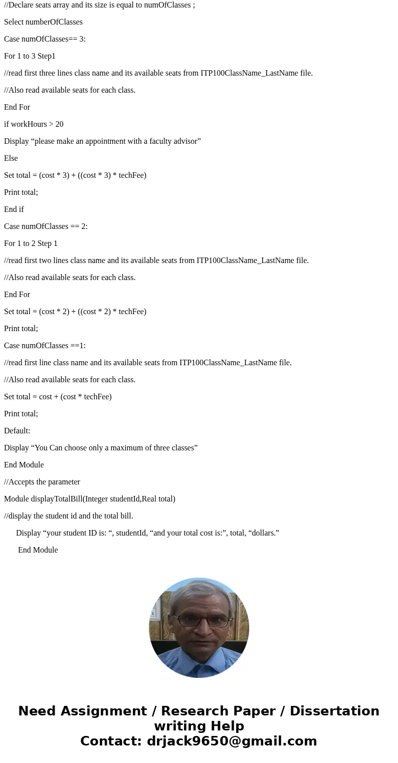 I need help on this project ASAP as its submition date is today. Project – Part 5 – Arrays Only the pseudo code is needed. Not any specific language. Modify the I need help on this project ASAP as its submition date is today. Project – Part 5 – Arrays Only the pseudo code is needed. Not any specific language. Modify the