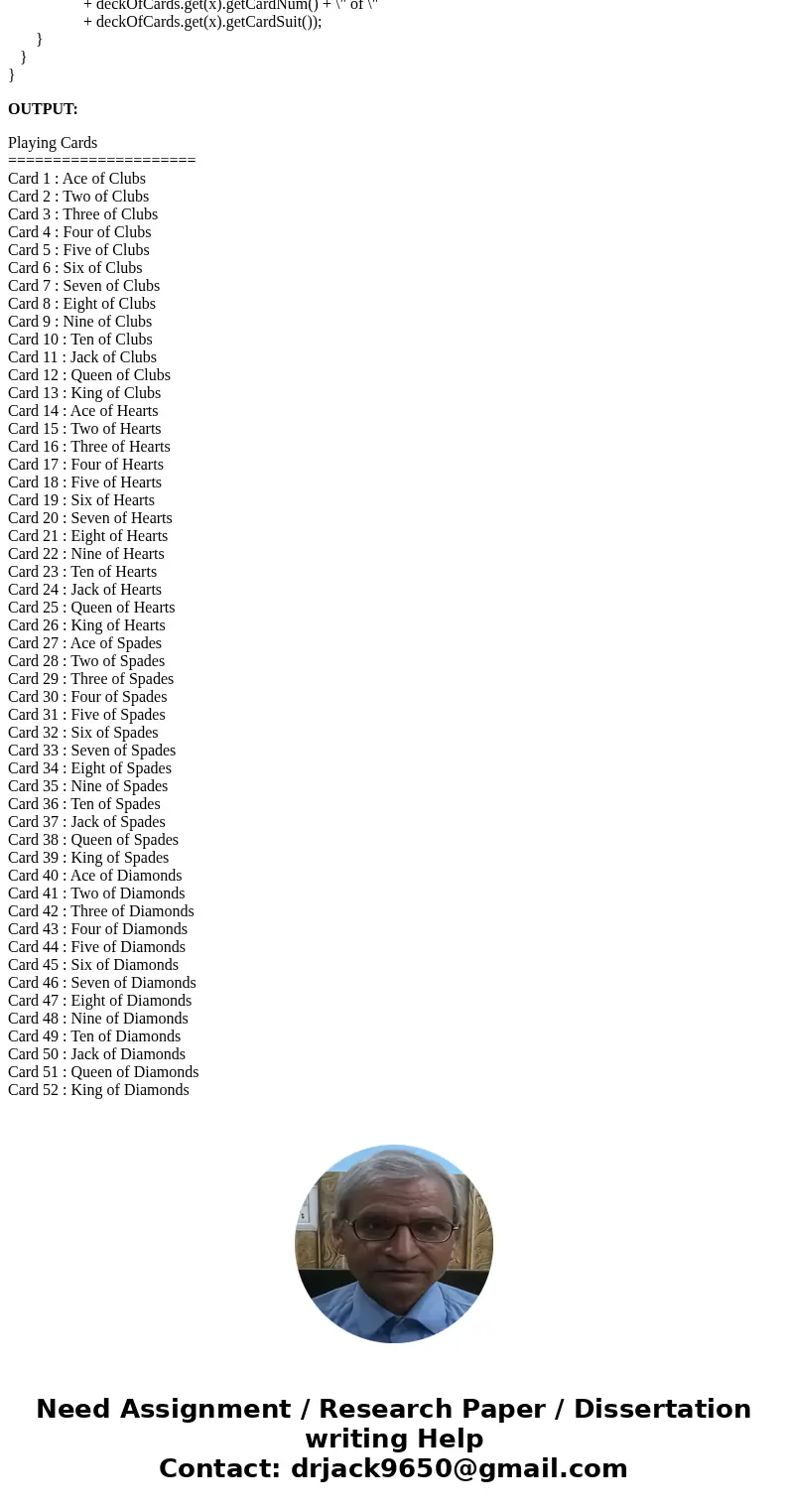 In Chapter 7, you modified a previously created Card class so that each Card would hold the name of a suit (\