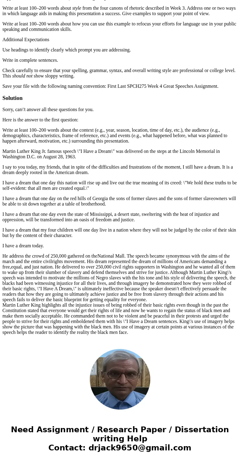 Instructions Carefully listen to and view the assigned presentation for this assignment. If your professor has not provided another requirement for this assignm Instructions Carefully listen to and view the assigned presentation for this assignment. If your professor has not provided another requirement for this assignm