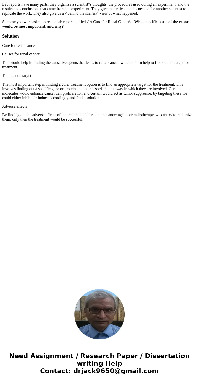 Lab reports have many parts, they organize a scientist\'s thoughts, the procedures used during an experiment, and the results and conclusions that came from the