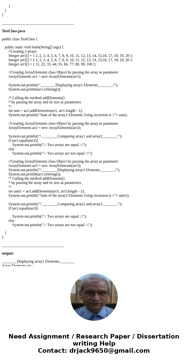 Please write in JAVA ONLY! 1. Write an object class with just one instance variable, an integer array. Your constructor should take an integer array as its only Please write in JAVA ONLY! 1. Write an object class with just one instance variable, an integer array. Your constructor should take an integer array as its only