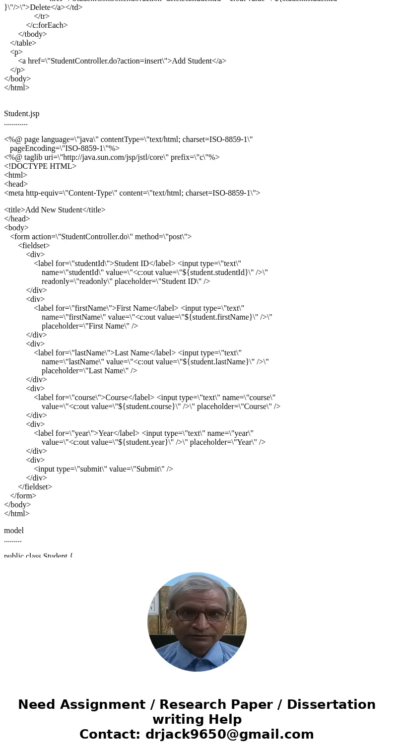 Prepare a pilot example of your case study solution using JSPs, beans, and servlets. Attached you will find an example main menu page for a pilot project. The g