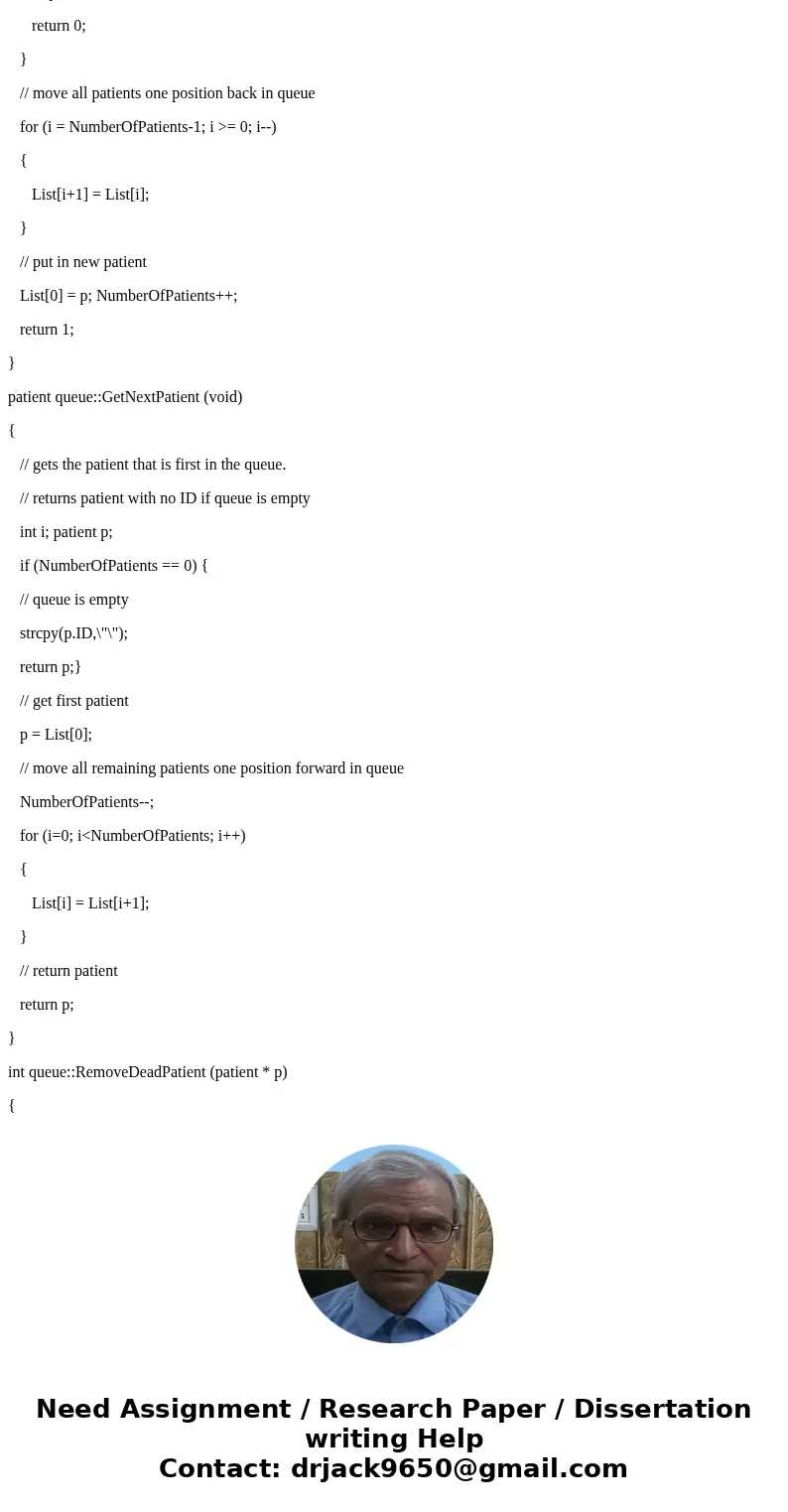 programming Code in C that loops requesting information about patients and inserting the information into a linked list: call a function responsible for allocat programming Code in C that loops requesting information about patients and inserting the information into a linked list: call a function responsible for allocat