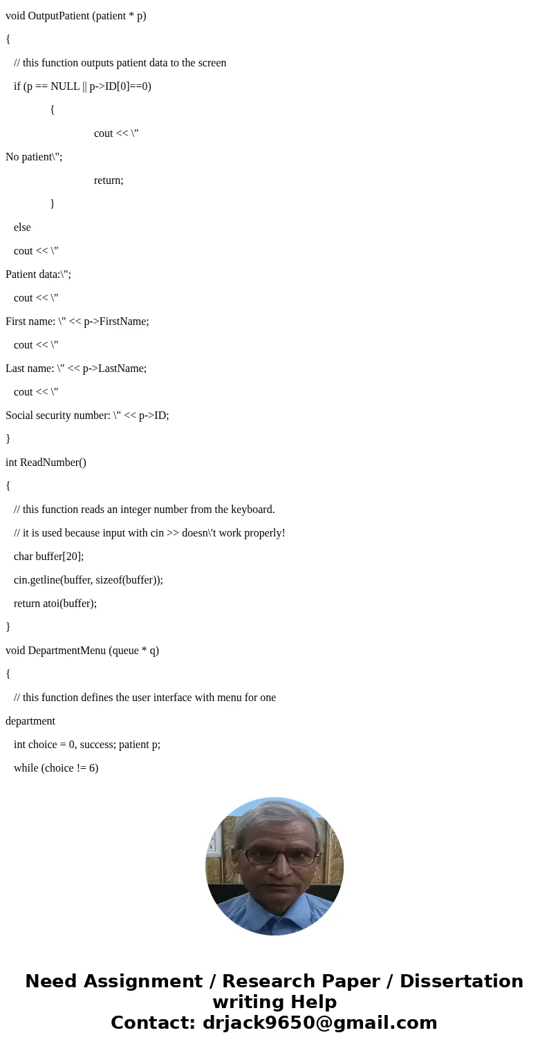 programming Code in C that loops requesting information about patients and inserting the information into a linked list: call a function responsible for allocat programming Code in C that loops requesting information about patients and inserting the information into a linked list: call a function responsible for allocat