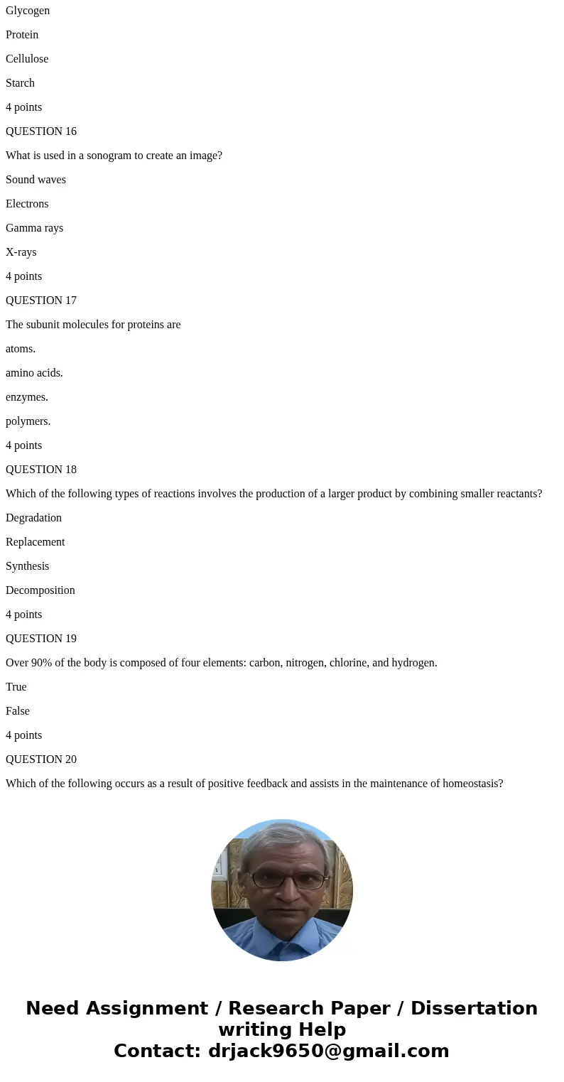 QUESTION 5 The most important thing about protein function is the three-dimensional shape of the protein. True False 4 points QUESTION 6 Low levels of radiation QUESTION 5 The most important thing about protein function is the three-dimensional shape of the protein. True False 4 points QUESTION 6 Low levels of radiation