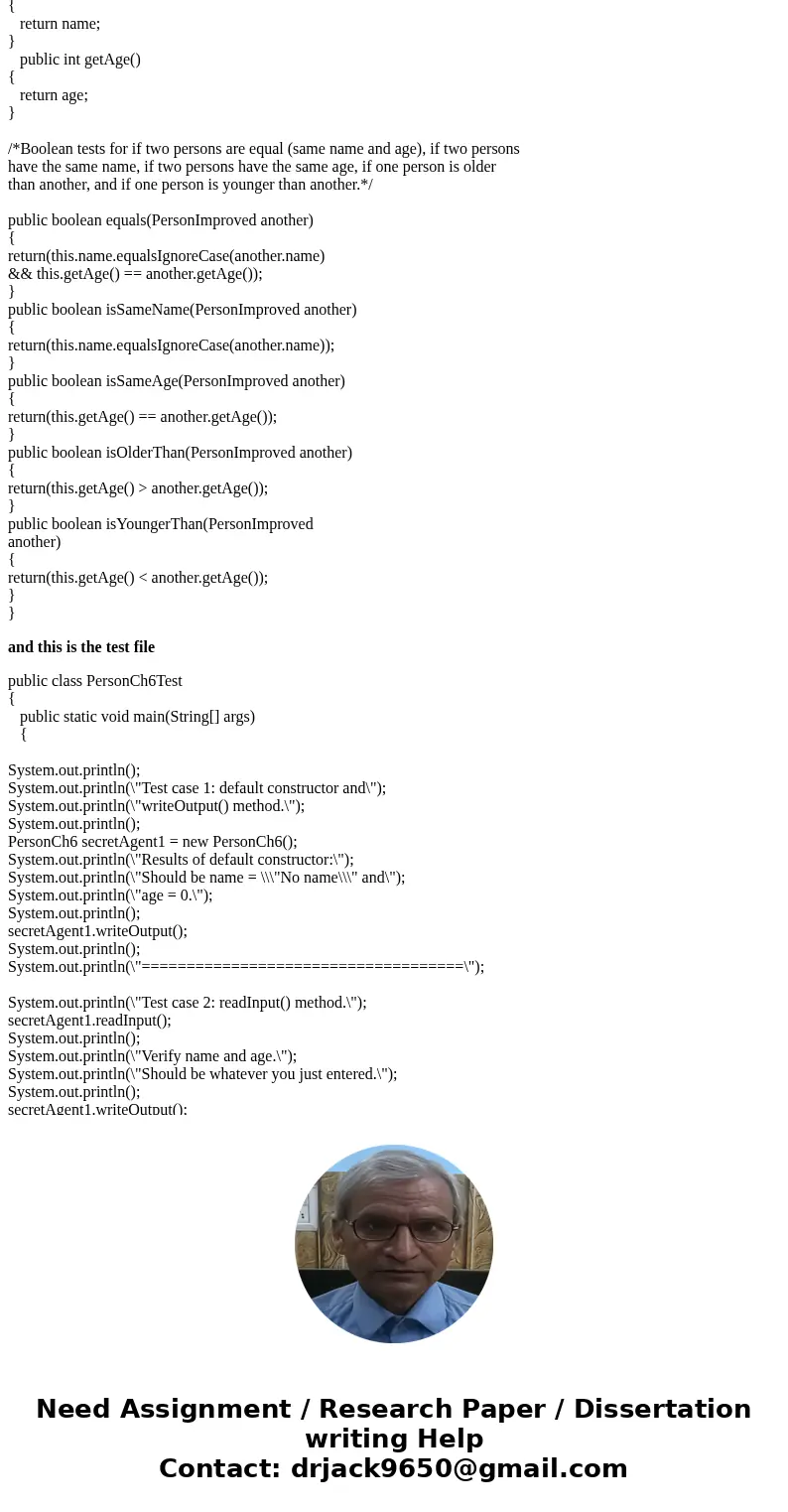 Repeat Programming Project 2 in Chapter 5. This time, add the following four constructor methods: one for each instance variable, one with two parameters for th Repeat Programming Project 2 in Chapter 5. This time, add the following four constructor methods: one for each instance variable, one with two parameters for th