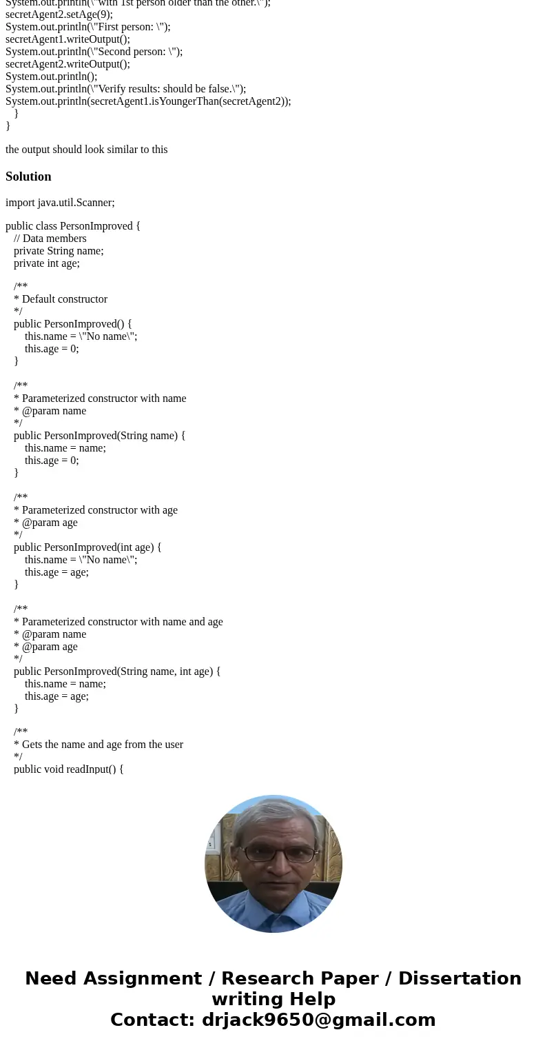Repeat Programming Project 2 in Chapter 5. This time, add the following four constructor methods: one for each instance variable, one with two parameters for th Repeat Programming Project 2 in Chapter 5. This time, add the following four constructor methods: one for each instance variable, one with two parameters for th