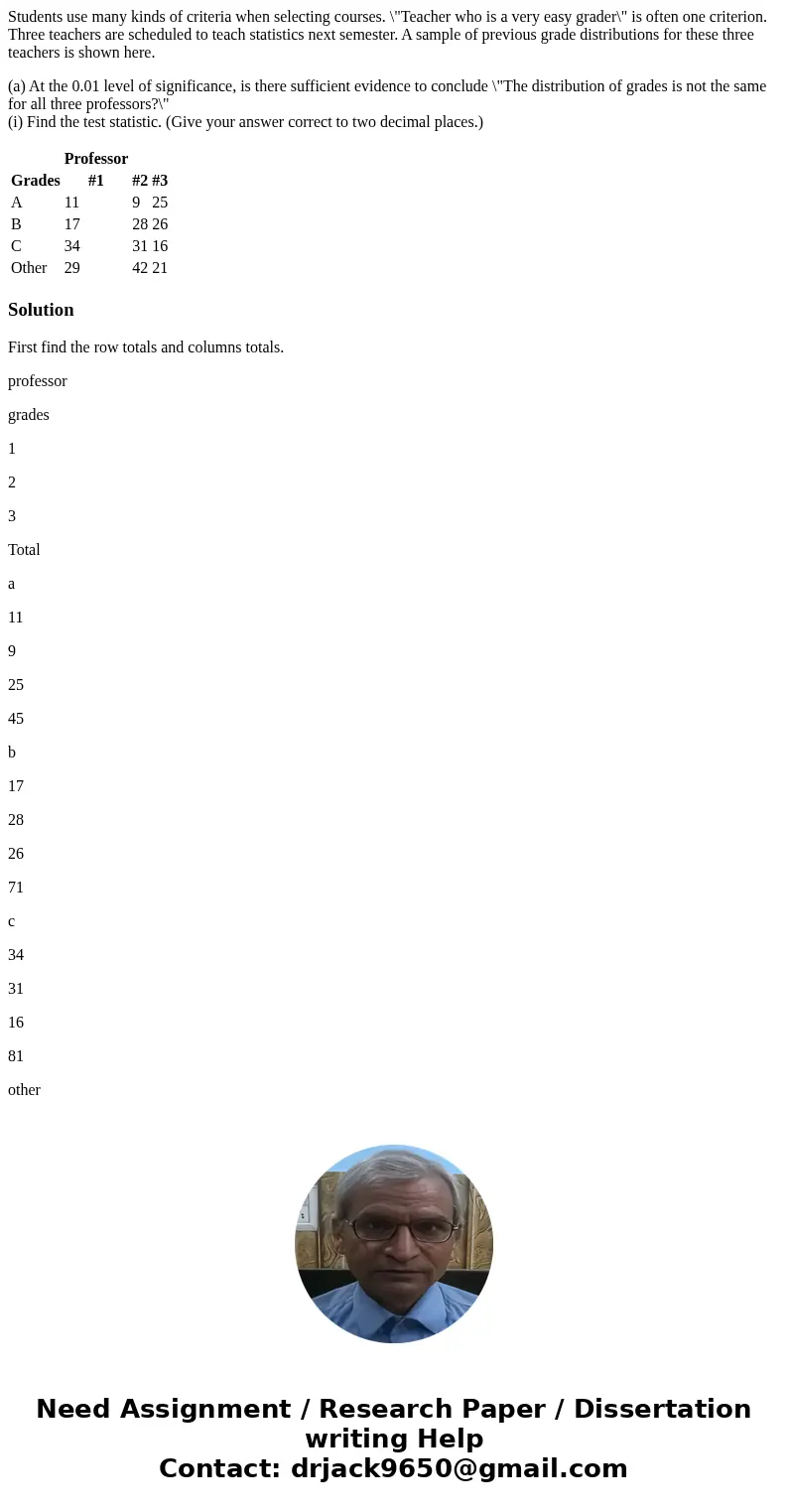 Students use many kinds of criteria when selecting courses. \