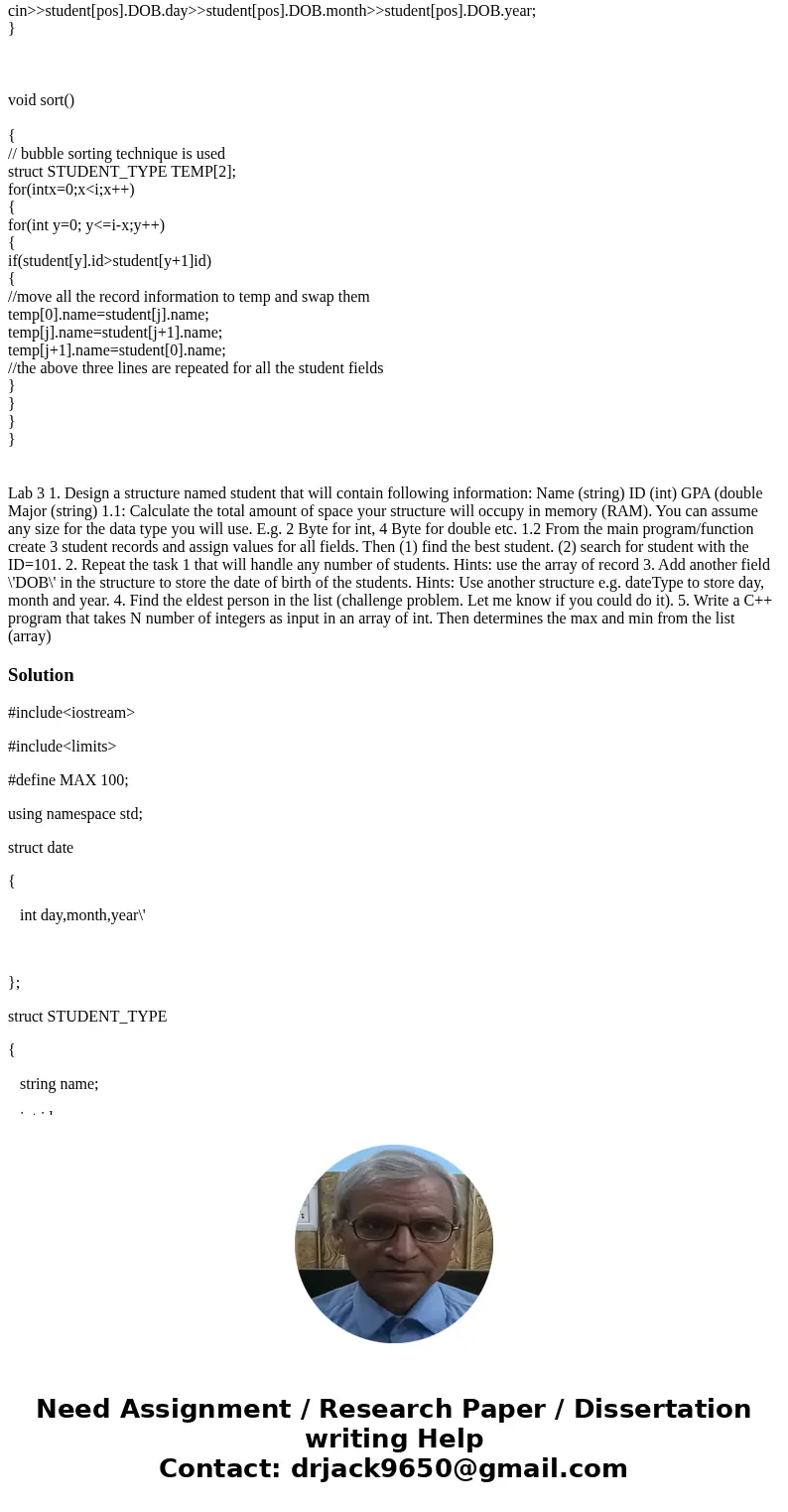  This is my code but not complete, please complete my code related by lab#4 And i wans results for output in black screen. #include<iostream> #include<