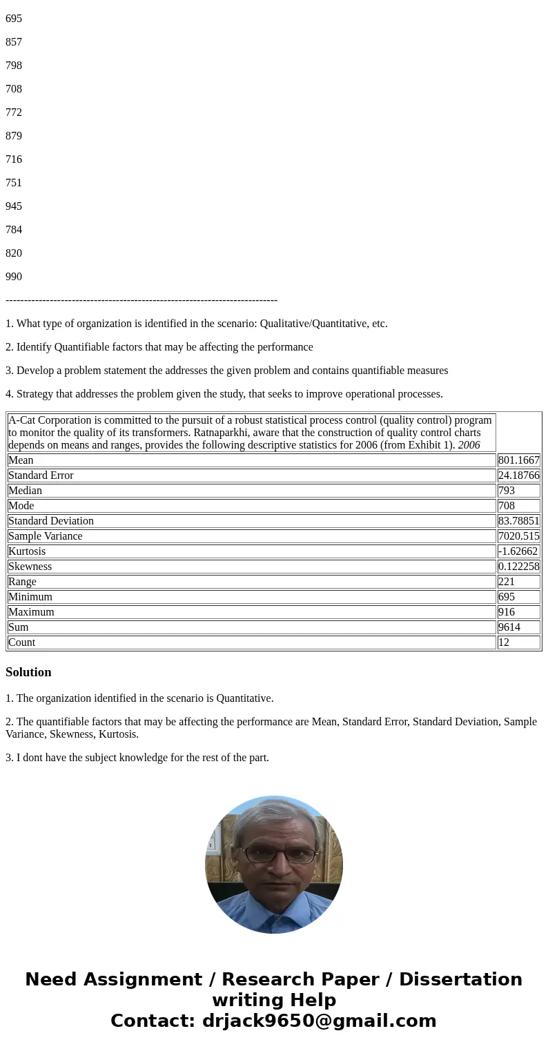 We have always estimated how many transformers will be needed to meet demand. The usual method is to look at the sales figures of the last two to three months a