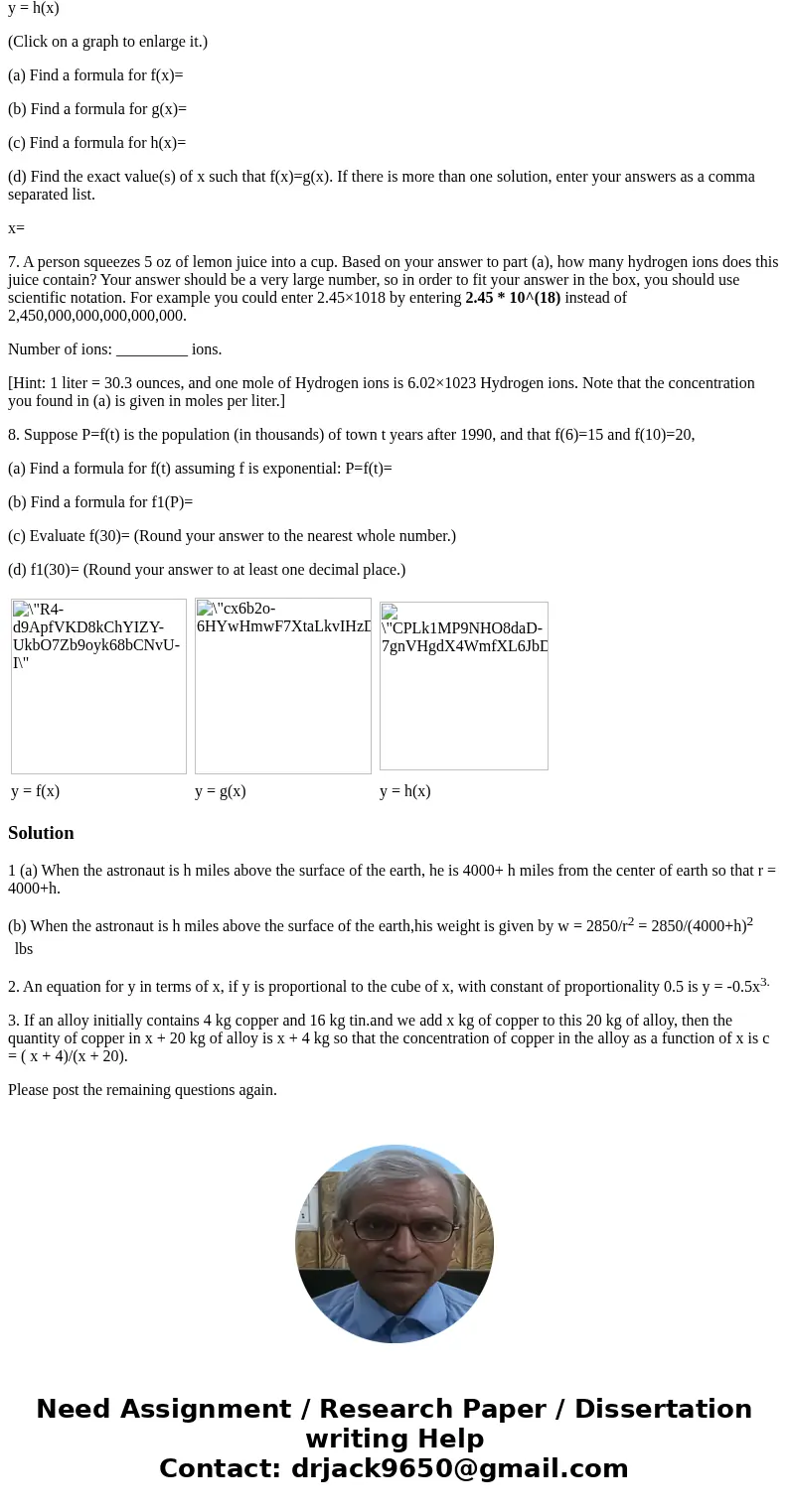 1. An astronaut r thousand miles from the center of the earth weighs 2850/r2 pounds. The surface of the earth is 4000 miles from the center. (a) If the astronau 1. An astronaut r thousand miles from the center of the earth weighs 2850/r2 pounds. The surface of the earth is 4000 miles from the center. (a) If the astronau