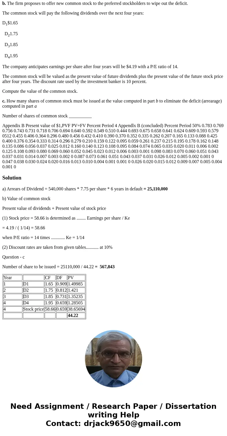 8. Enterprise Storage Company has 540,000 shares of cumulative preferred stock outstanding, which has a stated dividend of $7.75. It is six years in arrears in  8. Enterprise Storage Company has 540,000 shares of cumulative preferred stock outstanding, which has a stated dividend of $7.75. It is six years in arrears in