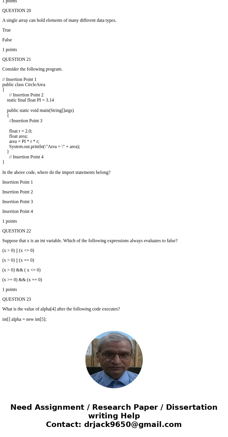 All based on Zybooks = AP Java with zylabs Please answer all questions - no explanation of answers needed QUESTION 1 char[][] table = new char[10][5]; How many 